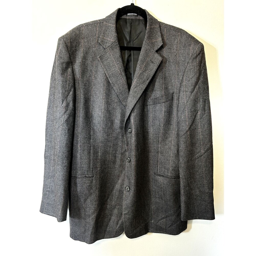 Stafford Men's 100% Wool Blazer Jacket 44R Gray (Pre-Loved Great Condition)